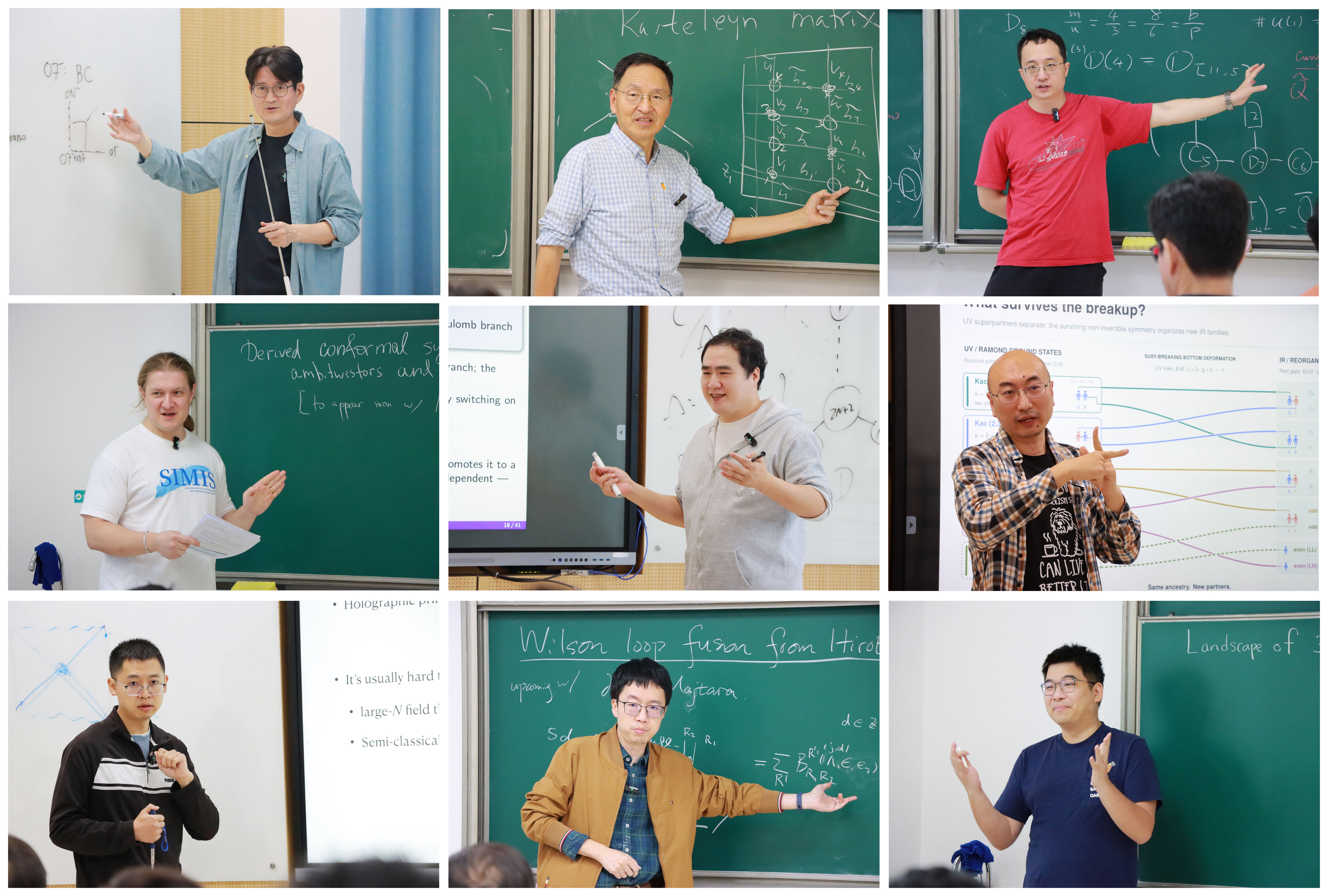 邀报告人：Sung-Soo Kim, Kimyeong Lee, 颜文斌，Mykola Dedushenko； 谢丹，陈晋，彭程，顾杰，钟正皓